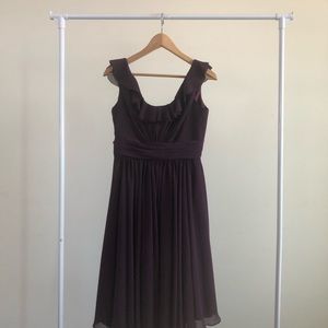Plum cocktail dress